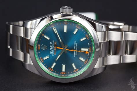 rolex 116 400 gv blu pareri|rolex milgauss 116400 blue.